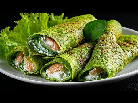 2-Ingredient Lentil Spinach Breakfast Pancakes